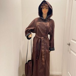 Vintage 1980s maxi raincoat woman’s OS